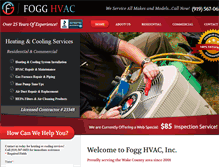 Tablet Screenshot of fogghvac.net